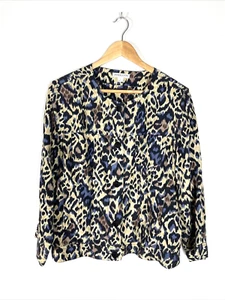 Camicetta Pendleton 100% seta stampa animalier, taglia L - Foto 1 di 4
