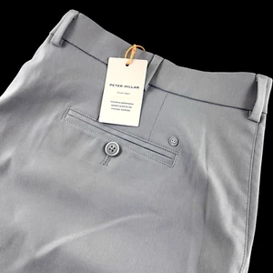 Peter Millar Crown Sport Raleigh EB66 Performance Pants Trousers Gale 42x32 $185 - Picture 1 of 9