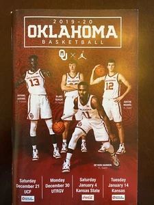 Kansas Jayhawks @ Oklahoma Sooners College Basketball Program 2020 OU KU - Picture 1 of 1
