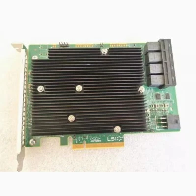 LSI 9300-16i 16 port 12Gb/s HBA straight through card expansion card - Image 1 of 4
