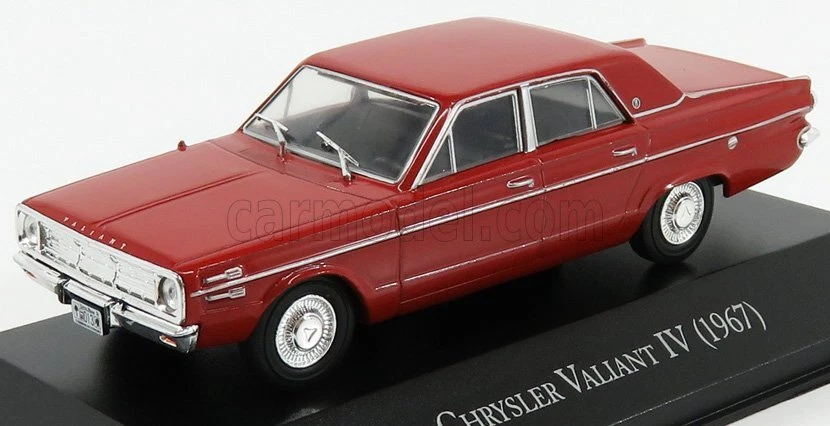 MODELLINO AUTO STATICO CHRYSLER VALIANT IV 1967 ROSSO MODELLISMO SCALA 1/43 - Immagine 1 di 3