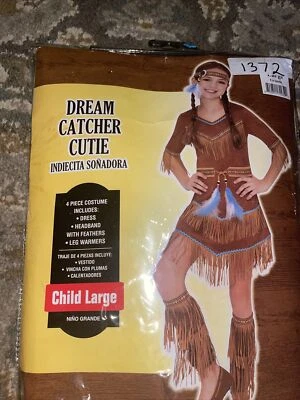 Girls Native American Indian Dream Catcher Cutie NWOP Costume LARGE - Image 1 of 4