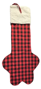 Weihnachten X-Large Hundeknochen Strumpf rot/schwarz Unikat Neu ohne Etikett - Bild 1 von 8