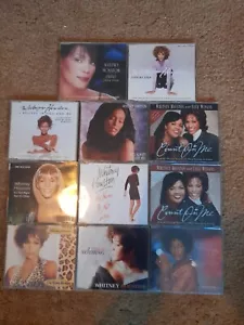 WHITNEY HOUSTON CD SINGLES COLLECTION 11 CDs INCLUDING MANY CLASSIC RARE GEMS. - Picture 1 of 3