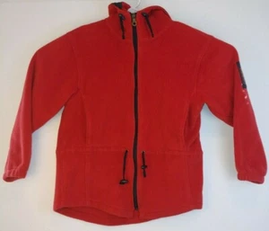Woolrich Zip Up Jacket Sweater Red Women's Small - Picture 1 of 7