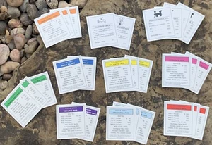 Tarjetas de propiedad Monopoly. Juego completo. Usado. - Imagen 1 de 7