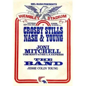 Póster de concierto de Crosby, Stills, Nash & Young 13"x19 - Imagen 1 de 1