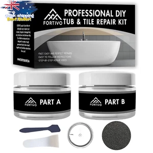 White Porcelain Repair Kit for Sink Tub Tile Fiberglass Shower Countertop Fix - Picture 1 of 12