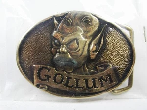 1979 Lord of the Rings Gollum Brass Belt Buckle by Tolkien Enterprises w/ Box - Picture 1 of 4