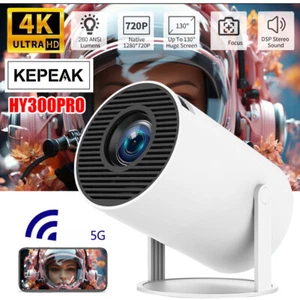 10000 Lumen Android 11 4K 5G WiFi Home Theatre Bluetooth LED Smart Projector NEW - Picture 1 of 21