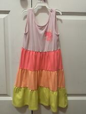 Girls Size 5 Epic Threads Dress Sleeveless Pink Yellow Spring Summer Unicorn