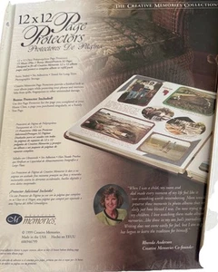 2 Creative Memories 12x12 Clear Page Protectors 31 Sheets Sealed 1999 Vintage - Picture 1 of 4