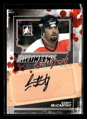 2011-12 In The Game Enforcers Sandy McCarthy Autograph Auto Flames Y4169 - Image 1 of 2