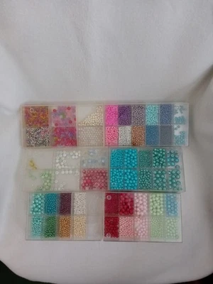 Hobbyauflösung Schmuckbasteln - Acrylperlen & Katzenauge Konvolut - Bild 1 von 4