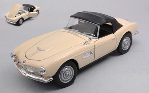 MODELLINO AUTO STATICO DIECAST WELLY BMW 507 BEIGE CABRIOLET CLOSED SCALA 1:24 - Foto 1 di 4