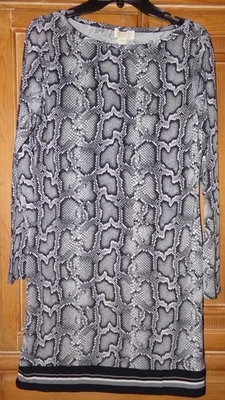 NWT $99 MICHAEL KORS WOMENS SIZE M BLACK JERSEY LONG SLEEVE PENCIL DRESS - Image 1 of 2