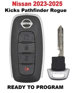 Nissan 2025-2025 Kicks Pathfinder Rogue Remote Start Key KR5TXPZ3 - Picture 1 of 1