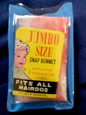 Винтажная шапка-шляпа Snap Bonnet большого размера удлиненная дождевая с красным цветочным узором Гонконг - Изображение 1 из 4