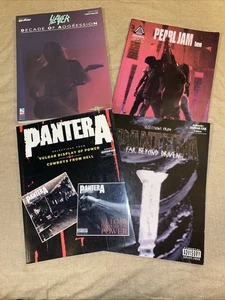 Pantera, Pearl Jam, Slayer Guitar Tab Music Song Book Collection: Set Of Four - Picture 1 of 6