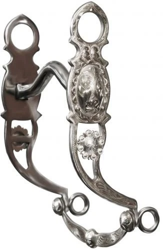 Broca Showman de acero inoxidable plateada con boca de puerto bajo Foto 1 de 1