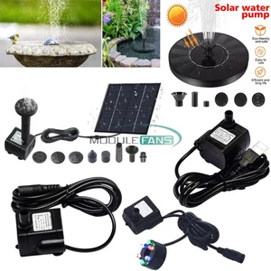Solar Power Fountain Floating Submersible Water Pump Bird Bath Pond Garden Pools - Picture 1 of 67