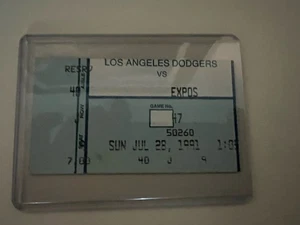 Ticket Stub And Game Program From Dennis Martinez Perfect Game July 28,1991 - Picture 1 of 5