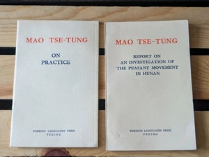 Mao Tse-Tung Booklets Lot/2 Pro-Communism Articles Foreign Languages Press 67/68 - Imagen 1 de 4