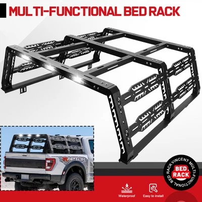 FOR Ford/Dodge Ram/Tundra/Silverado(6.5FT)/Nissan Titan Full Size Truck Bed Rack Foto 1 de 4