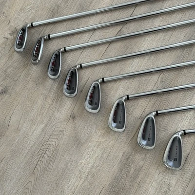 Wilson Deep Red Iron Set 3-PW + SW (Missing 6 Iron) Steel Shafts Right-Handed - Image 1 of 4