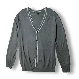 Banana Republic Herren Seide Kaschmir Strickjacke Gr. XXL Tall Grau Preppy Academia - Bild 1 von 14