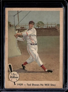 1959 Fleer Ted Williams #13 1939 Ted Shows He Will Stay (HOF) VG-EX - Picture 1 of 2
