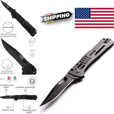 Camping Knife with 2 Inch Blade Lockback Mechanism Lightweight and Foldable - Image 1 of 4