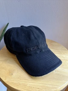 Vintage Black Porsche Baseball Racing Hat Adjustable Classic Used Hat - Picture 1 of 14