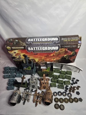 Battleground Crossbows & Catapults War Set Knights vs Orcs Lot 57 Pieces W/Box - Image 1 of 4