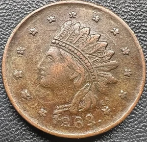 1863 Bürgerkrieg Medaille Adler USA Schild 1863 Indian Head 198/61 E.Sigel R-3 - Bild 1 von 2