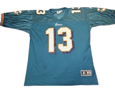Camiseta De Colección Starter NFL Dan Marino Miami Dolphins EE. UU. Verde Talla 52 2XL 90’s Foto 1 de 4