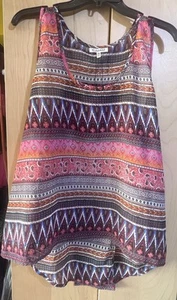 Mileage Women's Size 2X Sheer Tank Top Tunic Pullover - Picture 1 of 3