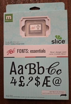 Slice Making Memories Fonts: essentials Design Card for Cordless Design Cutter - Image 1 of 2