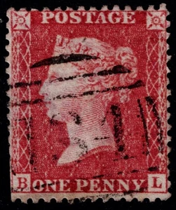 1857 1d Rosa-Rojo Escaso Pl 45 BL Williams Cert En muy buen estado SG 40 Especificaciones C10 Cat. £300.00 - Imagen 1 de 2