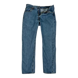 Levi’s 501 Blue Denim Jeans Größe 30x30 Medium Wash Y2K Vintage - Bild 1 von 6