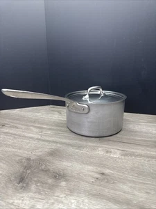 RARE All-Clad Master Chef MC2 3.5, 3 1/2 qt quart Saucier Saucepan Pot USA - Picture 1 of 13