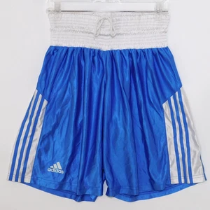 Pantalones Cortos de Boxeo Adidas De Colección Azul Blanco Satinado Cintura Gruesa Talla Para Hombre M - Imagen 1 de 9