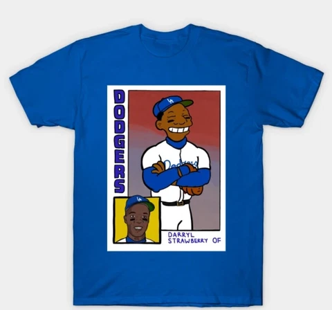 Funny Darryl Strawberry LA Dodgers Baseball team Unisex T-Shirt S-3XL Cover