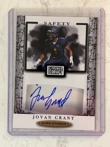 Jovan Grant 2021 Premier Draft Rookie Auto Defense Safety Sage - Bild 1 von 2