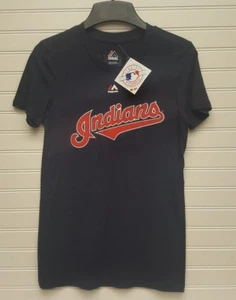 Majestic MLB Cleveland Indians #33 Swisher Youth Girls TShirt Size L 14 NWT - Picture 1 of 4
