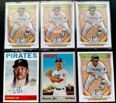 (6) Lot CONNOR JOE 2023 Topps Archives Autograph Auto, 4x 2014 Bowman Draft 1st - Image 1 of 4