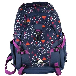 High Sierra LOOP Backpack Blue Purple School Bag Casual Backpack Day Pack - Picture 1 of 10