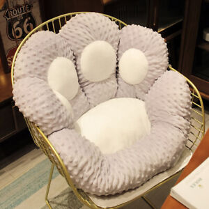 Lovely Cat Paw Plush Chair Cushion Child Seat Cushion Sofa Back Pillow Mat Home