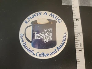 Rare Vintage Button Pin Badge Tennessee Mud Jack Daniel's Amaretto - Picture 1 of 1