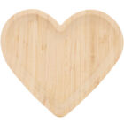 Wooden Heart-Shaped Serving Tray for Food and Home Decor (20cm)